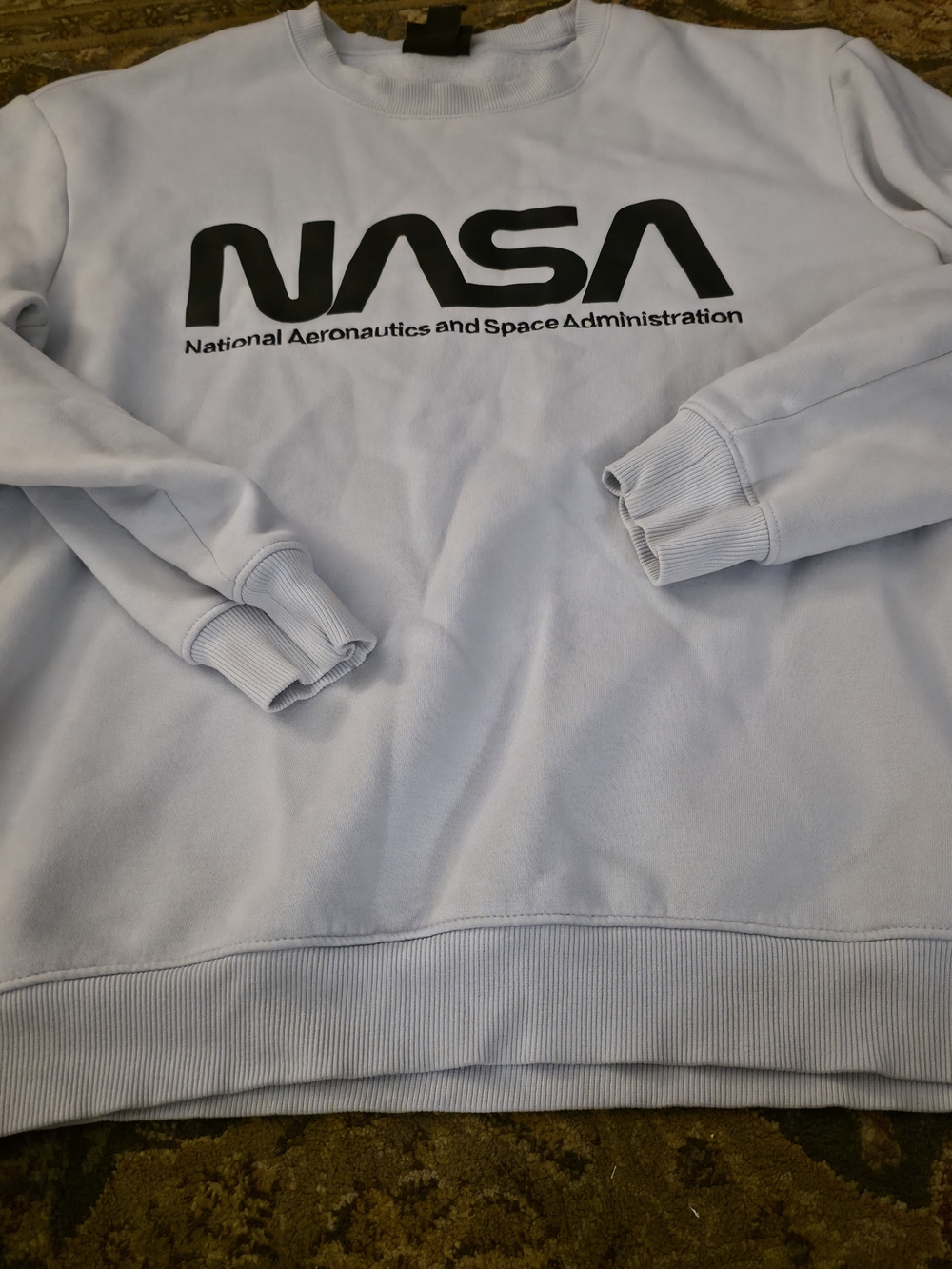 4/$67 Deal! NASA Logo Crewneck Sweatshirt - Light Blue